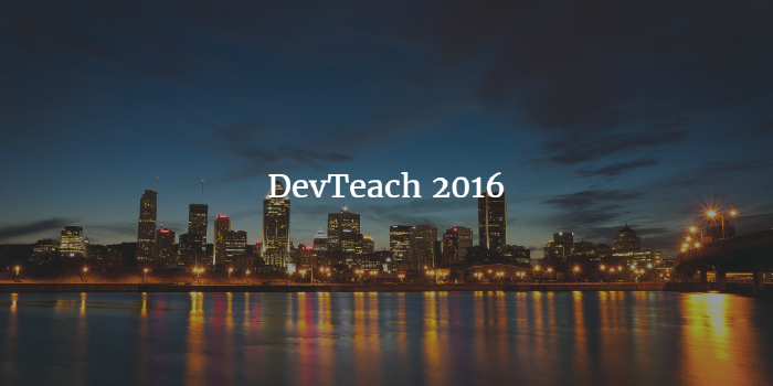 DevTeach 2016